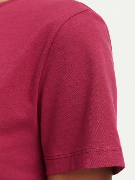 BOSS BOSS Camiseta C_Elove 50554696 Rojo oscuro Slim Fit