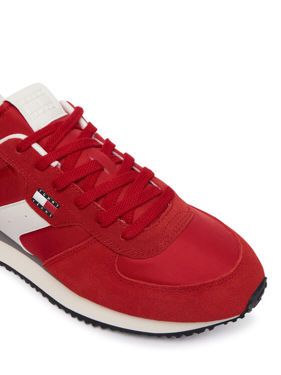 Tommy Jeans Sneakersy Tommy Jeans Tjm Eva Runner Mix Material EM0EM01737 Czerwony