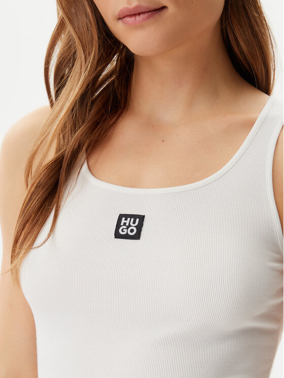 HUGO HUGO Топ 50534928 Білий Regular Fit