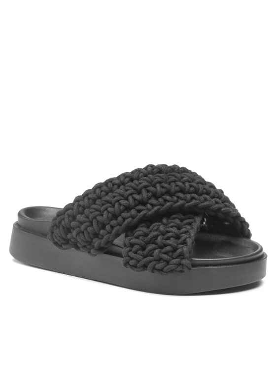 Inuikii Шльопанці Inuikii Woven 70104-105 Чорний