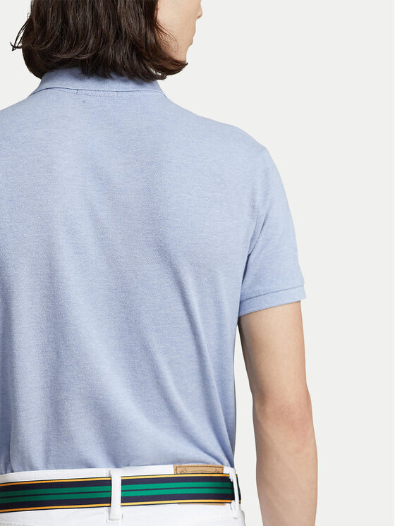 Polo Ralph Lauren Polo Ralph Lauren Поло 710666998007 Голубий Custom Slim Fit