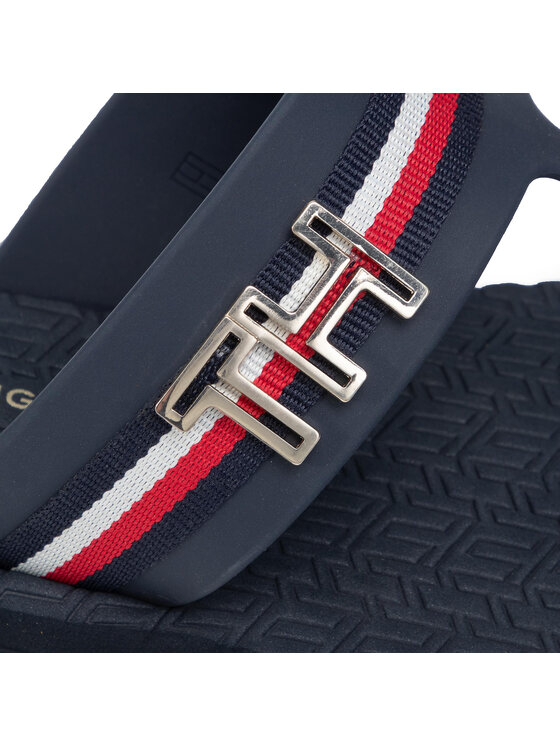 Tommy Hilfiger Flip-flops Tommy Hilfiger Hardware Detail Beach Thong FW0FW04370 Sötétkék