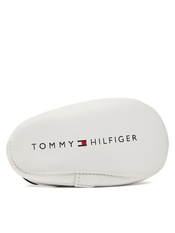 Tommy Hilfiger Sneakers Tommy Hilfiger Stripe Low Cut Velcro T0B9-33831-1433 Bianco