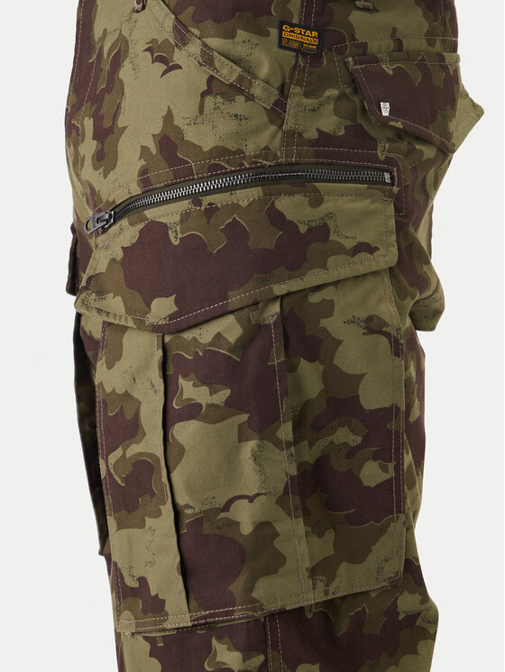 G-STAR G-Star Raw Medžiaginiai šortai Rovic D08566-D553 Žalia Relaxed Fit