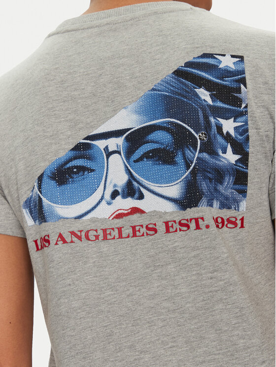 Guess Guess Футболка W5RI04 I3Z14 Сірий Regular Fit