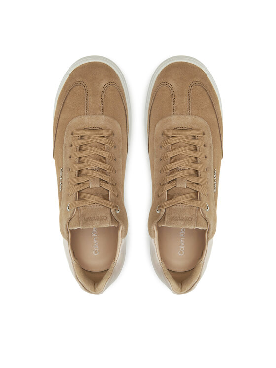 Calvin Klein Sneakersy Calvin Klein Cupsole Lace Up - Sue HW0HW02436 Brązowy