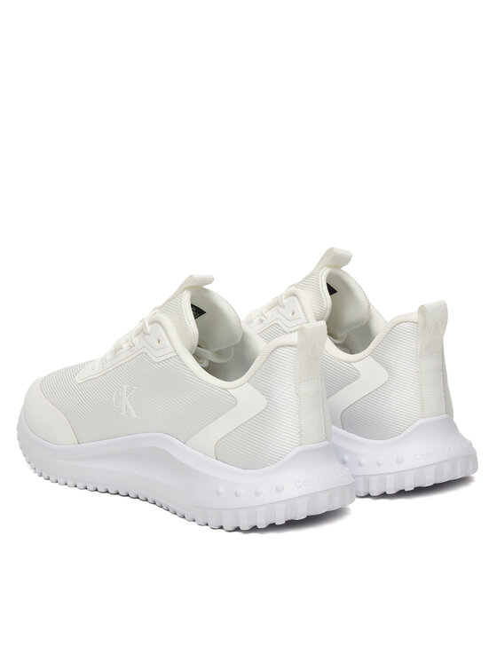 Calvin Klein Sportcipők Calvin Klein Eva Runner Lace Up Mat Mix YM0YM01442 Fehér