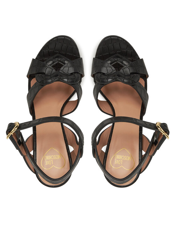 LOVE MOSCHINO Босоніжки LOVE MOSCHINO JA16069G1MIB0000 Чорний