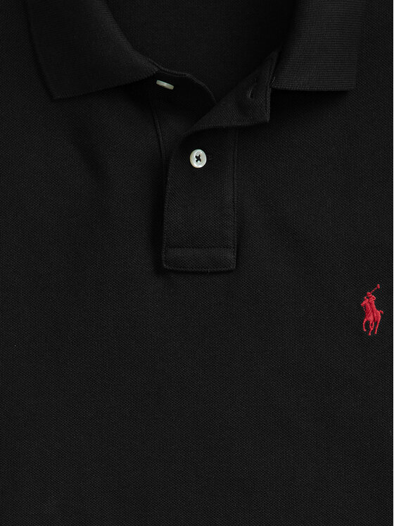 Polo Ralph Lauren Polo Ralph Lauren Поло Core Replen 710782592 Чорний Custom Slim Fit