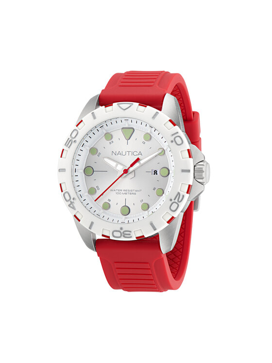 Nautica Zegarek Nautica Nsr NAPNRS406 Biały