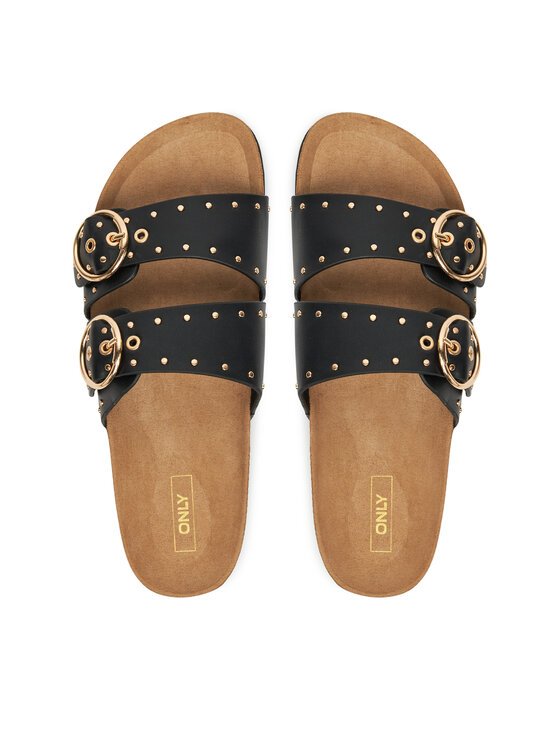 ONLY Shoes Шльопанці ONLY Shoes Onlmaxi-15 Pu Studs Buckle 15341190 Чорний