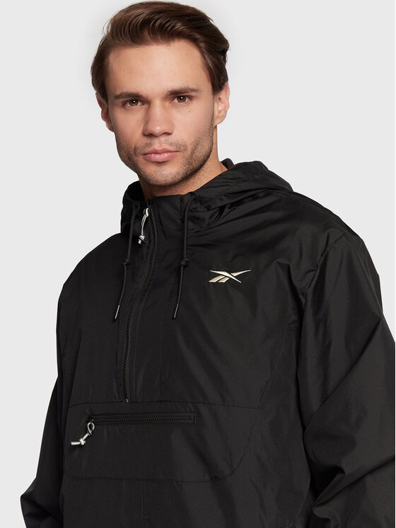 Reebok Reebok Chaqueta anorak Vector HG8932 Negro Relaxed Fit