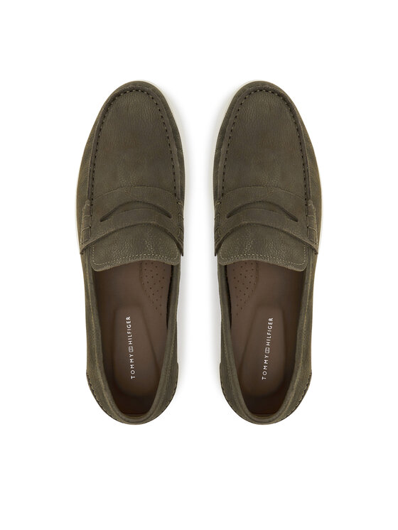 Tommy Hilfiger Mocasini Tommy Hilfiger Nubuck P Loafer FM0FM05350 Kaki