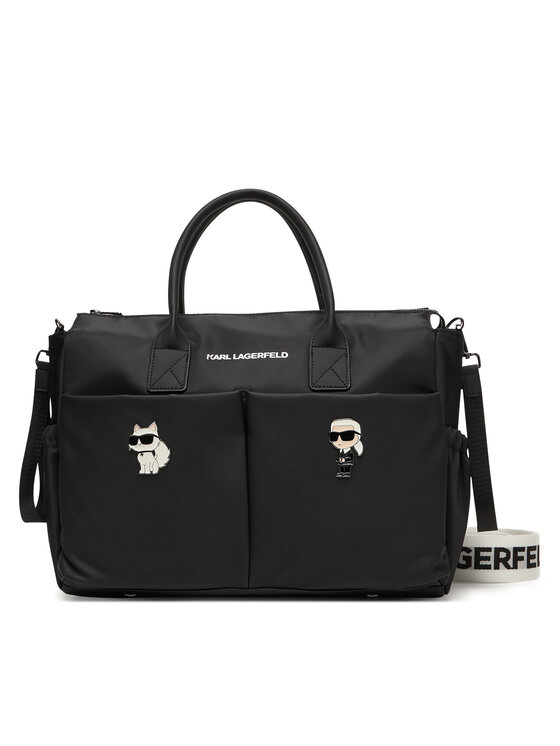 Karl Lagerfeld Kids Taška na kočík Karl Lagerfeld Kids Newborn D2 Z31194 Čierna