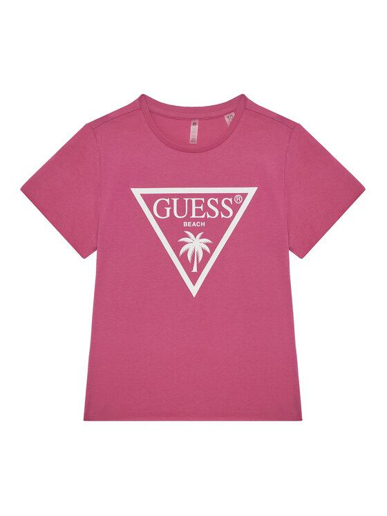 Guess Guess Majica J5GI36 JA914 Roza Boxy Fit