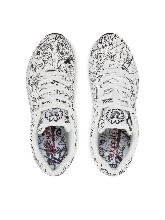 Skechers Sneakersy Skechers 177972/WBK Biały