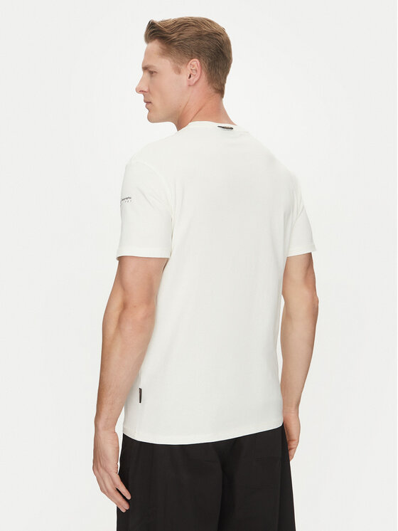 Napapijri Napapijri T-shirt S-Badge NP0A4I3N Bianco Regular Fit