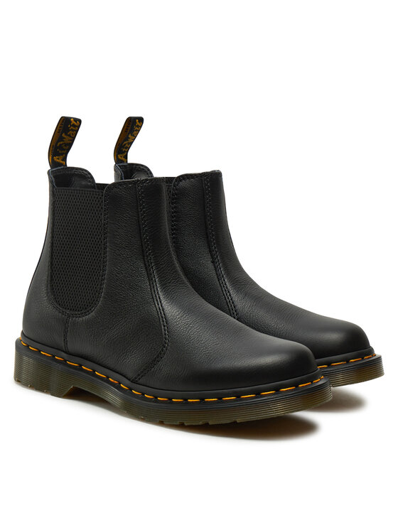 Dr. Martens Jātnieku stila puszābaki Dr. Martens 2976 Women's Leather Chelsea 30698001 Melns
