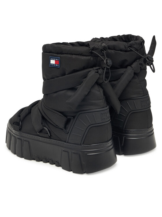 Tommy Jeans Апрески Tommy Jeans Tjw Chunky Snow Boot Nylon EN0EN02842 Черен