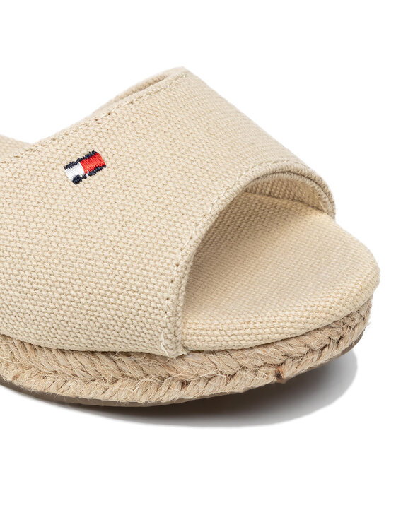 Tommy Hilfiger Espadrilės Tommy Hilfiger Rope Wedge Sandal T3A7-32185-0048 M Smėlio