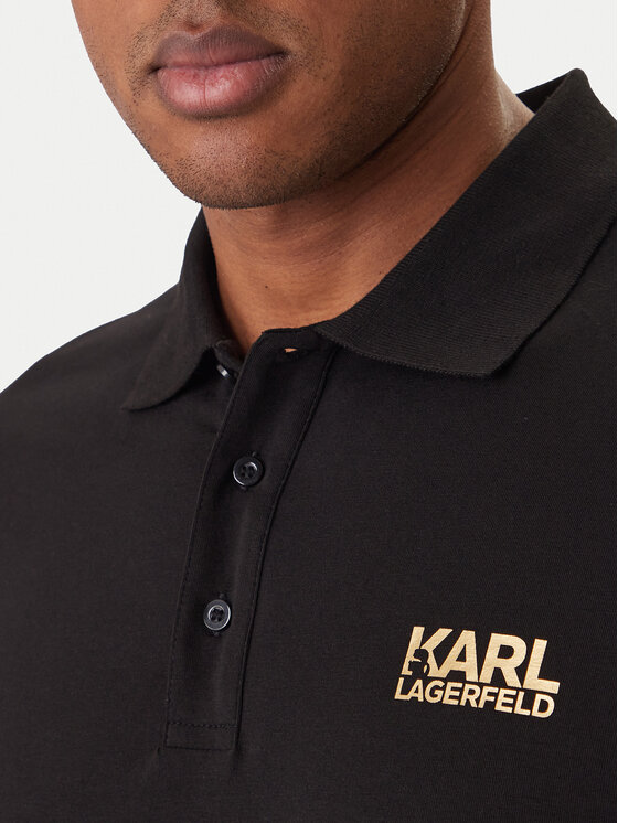 KARL LAGERFELD KARL LAGERFELD Polo 745780 500235 Nero Regular Fit