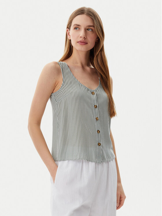 Vero Moda Vero Moda Marškinėliai Bumpy 10325830 Žalia Standard Fit