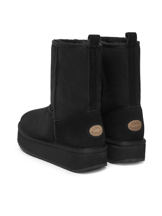 EMU Australia Sniego batai EMU Australia Stinger Lo Flatform W13190 Juoda