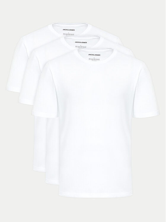 Jack & Jones Jack & Jones Комплект футболок Under 12248076 Білий Standard Fit