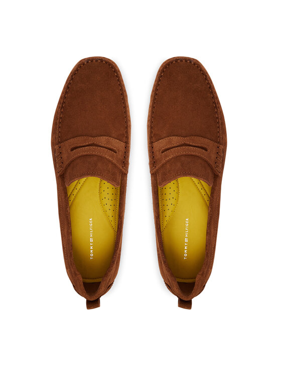 Tommy Hilfiger Mocasines Tommy Hilfiger Core Hilfiegr Suede Driver FM0FM05789 Écru