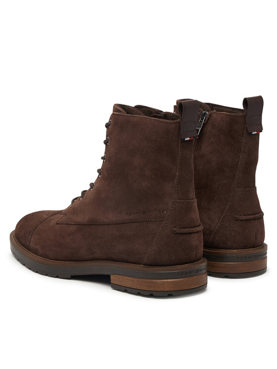 Tommy Hilfiger Kotníková obuv Tommy Hilfiger Cleated Hilfiger Sde Moc Boot FM0FM05964 Hnědá