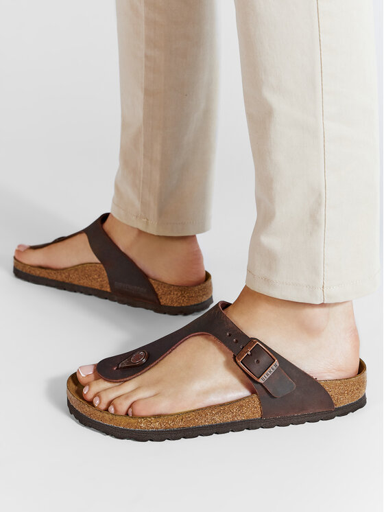 Birkenstock Žabky Birkenstock Gizeh Bs 0743833 Hnědá