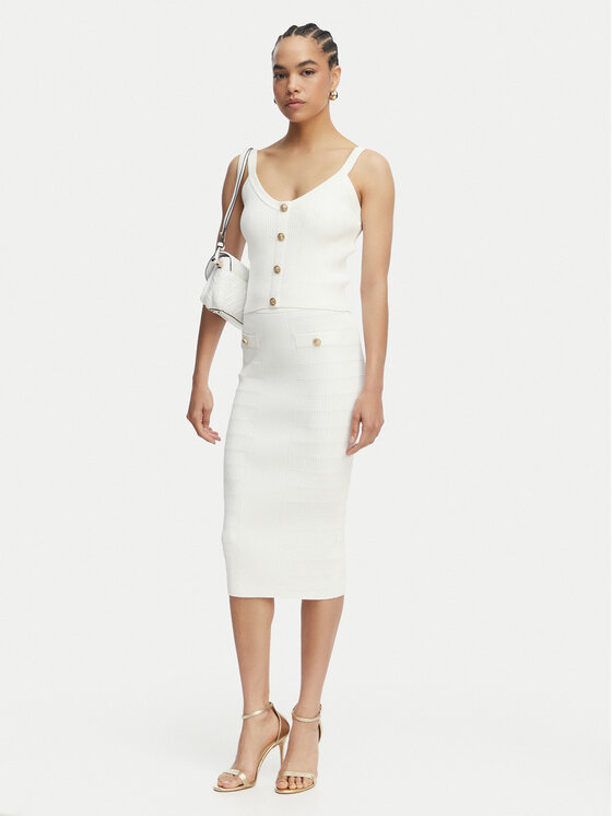 Guess Guess Топ W5YR10 Z0130 Білий Regular Fit