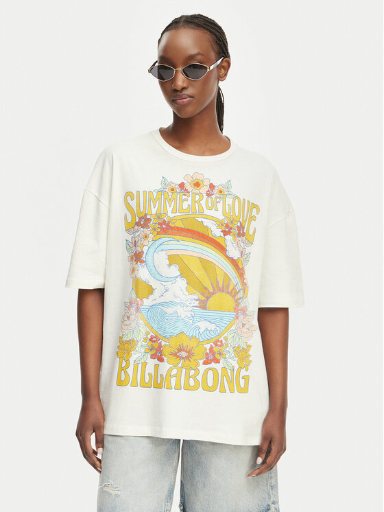 Billabong Billabong Camiseta Summer Of Love EBJZT00592 Blanco Loose Fit