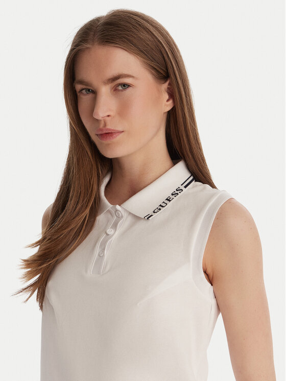 Guess Guess Поло V6GP03 K2958 Білий Regular Fit