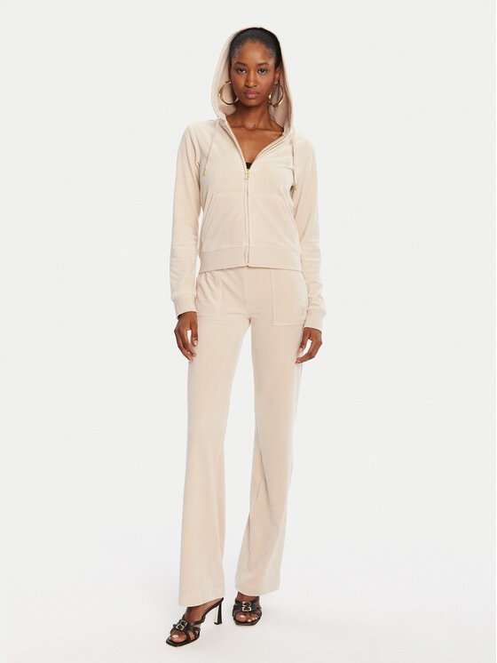 Juicy Couture Juicy Couture Παντελόνι φόρμας Del Ray JCAP180G Μπεζ Regular Fit