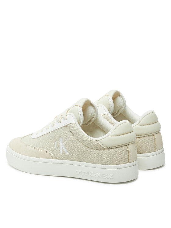 Calvin Klein Jeans Laisvalaikio batai Calvin Klein Jeans Classic Cupsole Low Mix Mg Wn YW0YW01636 Écru