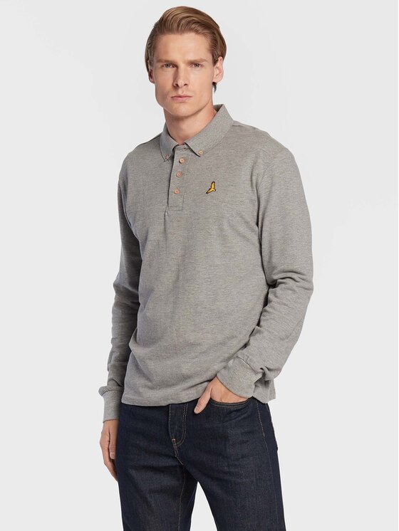 Brave Soul Brave Soul Поло MLT-412WASHINGTN Сірий Slim Fit