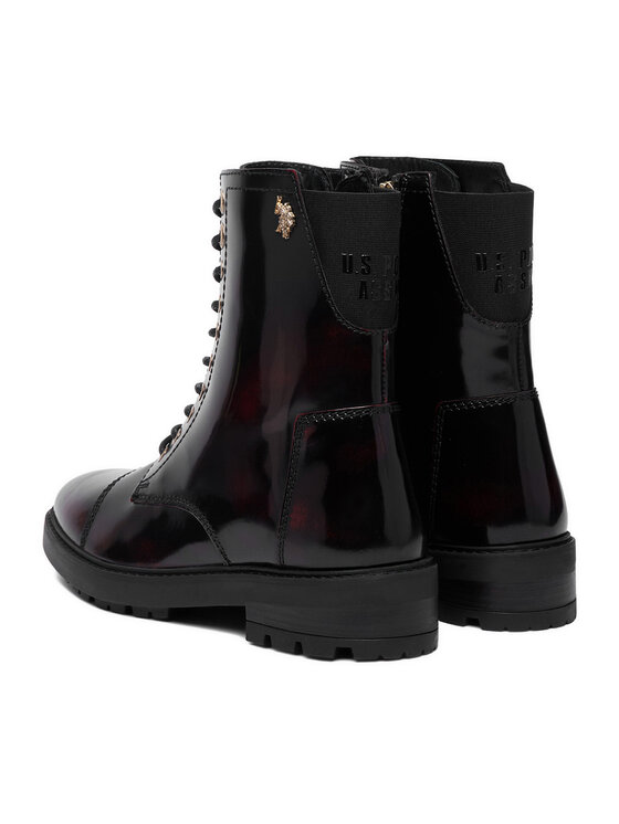 U.S. Polo Assn. Kotníková obuv U.S. Polo Assn. EO-MARZIA001W/GL1 Bordó