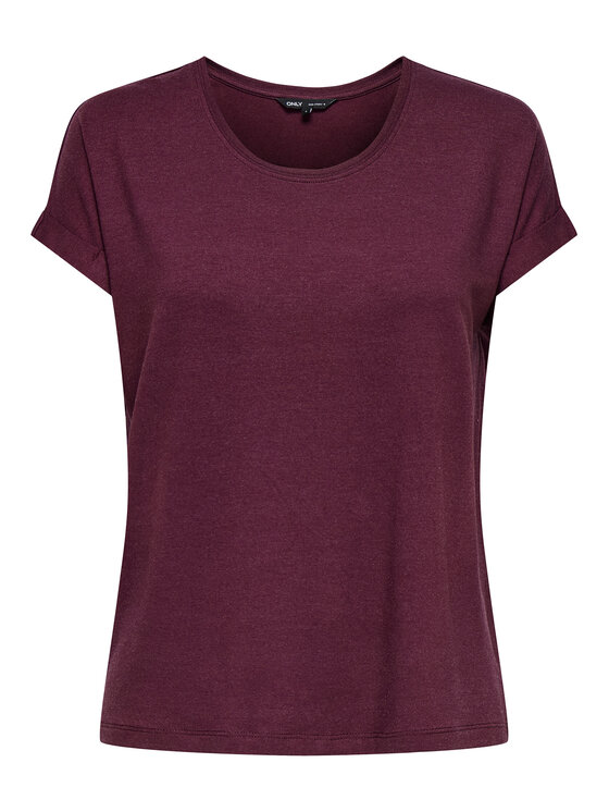 ONLY ONLY Camiseta Moster 15106662 Guinda/burdeos Regular Fit