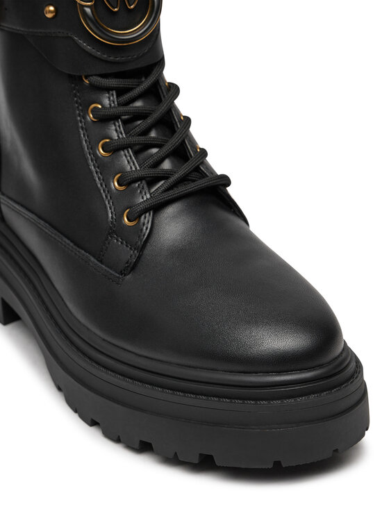 PINKO Trapper stila apavi PINKO Mia 07 SD0147 P001 Melns