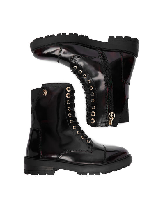 U.S. Polo Assn. Botines planos U.S. Polo Assn. EO-MARZIA001W/GL1 Guinda/burdeos