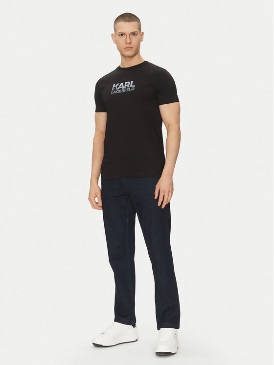 KARL LAGERFELD KARL LAGERFELD Majica 755064 552241 Črna Regular Fit