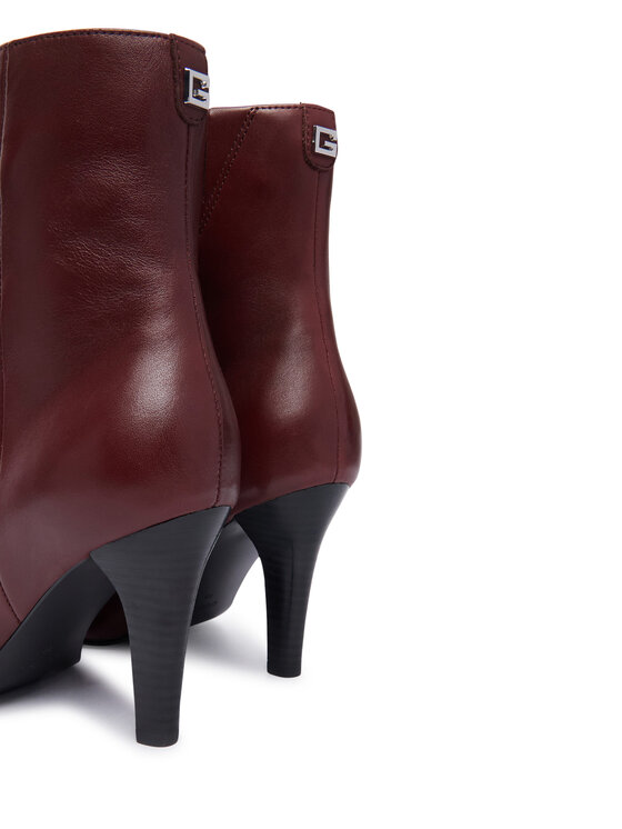 Guess Ботильйони Guess FLTRFF LEA10 Бордовий