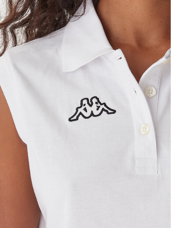 Kappa Kappa Polo Logo Tennis 302LR20 Blanco Slim Fit