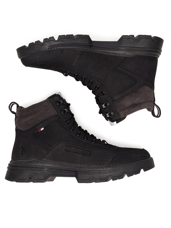 U.S. Polo Assn. Šnurovacia obuv U.S. Polo Assn. JAMIE001M/DL1 Čierna