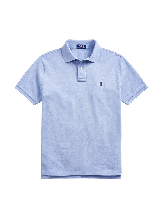 Polo Ralph Lauren Polo Ralph Lauren Поло 710666998007 Голубий Custom Slim Fit