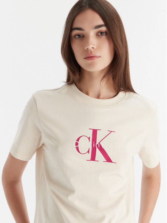 Calvin Klein Jeans Calvin Klein Jeans Camiseta Hero LV047B865G Beis Regular Fit