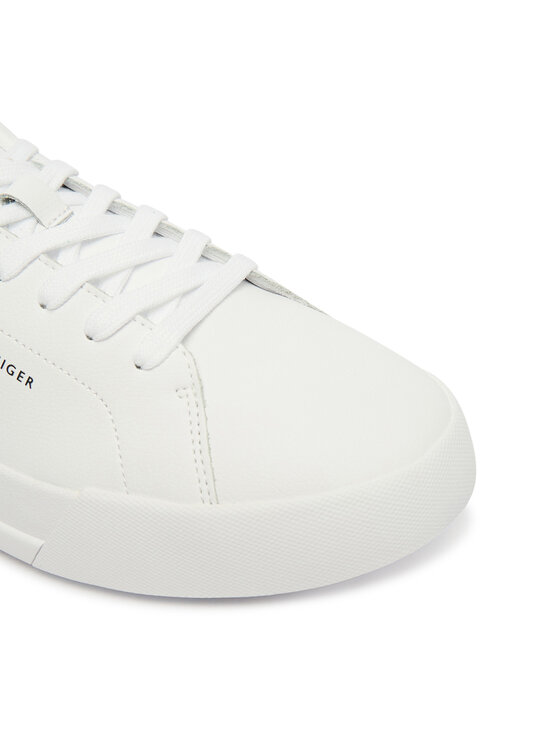 Tommy Hilfiger Сникърси Tommy Hilfiger Th Court Lth Detail Ess FM0FM05367 Бял