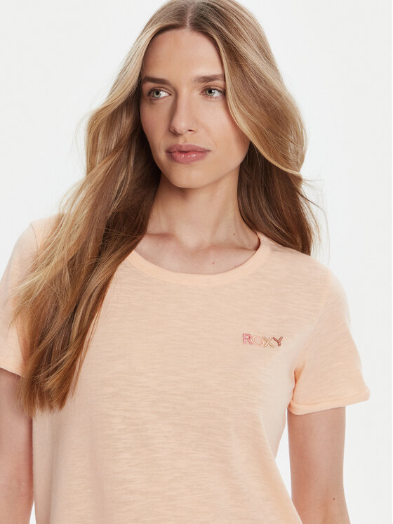 Roxy Roxy Camiseta ERJZT05731-MEF0 Naranja Regular Fit