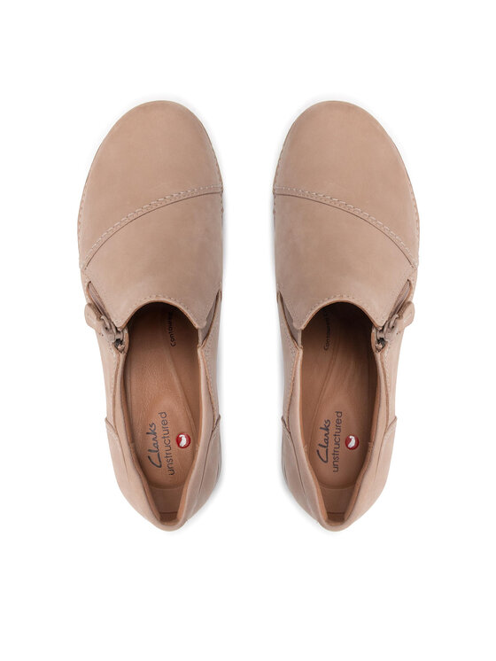Clarks Обувки Clarks Appley Zip 261660074 Бежов